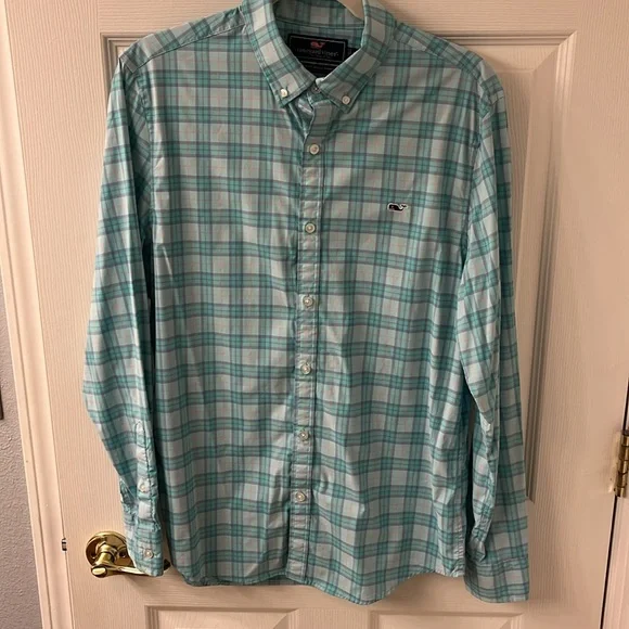 Vineyards Vines Slim Fit Whale Shirt Medium - Picture 5 of 6
